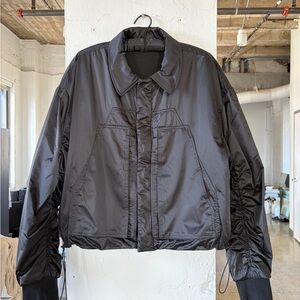 Nahmias Men's Black Bomber Jacket XL 54IT Avant Garde Grunge Comme des Garçons